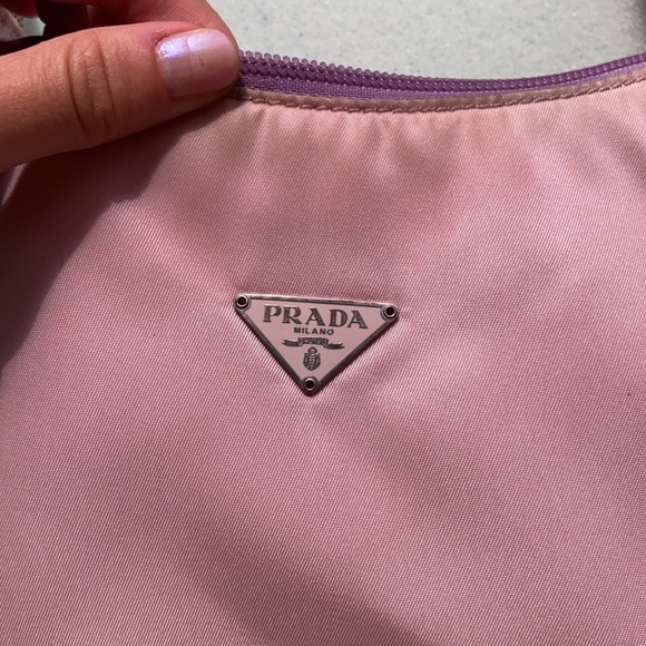 vintage prada nylon bag in lilac - Picture 6 of 8
